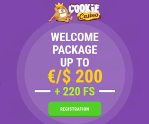 Latest bonus from Cookie Casino